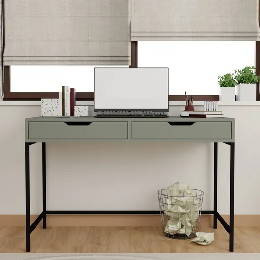 Birou, Hanah Home, Working 1600-79, 120x77.4x55 cm, Verde