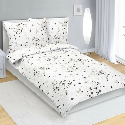 Bellatex Lenjerie de pat creponată Kytička maro,140 x 200 cm, 70 x 90 cm