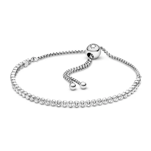 Pandora Brățară glisantă din argint cu zircon transparent Timeless 599375C01 23 cm