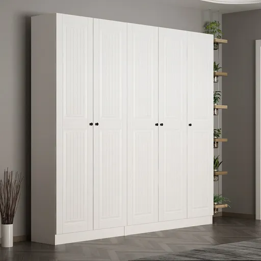 Cuier de perete, Hanah Home, Noah, 225x210x35 cm, Alb