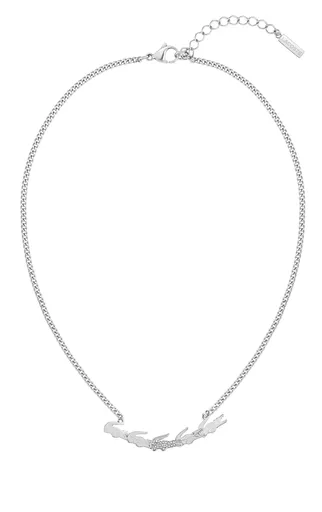 Lacoste Colier la modă din oțel Crocodile 2040512