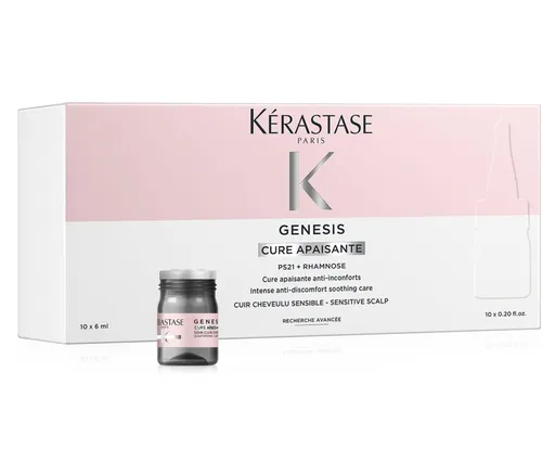 Kérastase Tratament pentru restabilirea calității și elasticității scalpului Genesis (Intense Anti-Discomfort Soothing Care) 10 x 6 ml