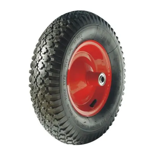 Roata roaba - TT - ax subtire 14mm - mixt - 3.50-8 8PR