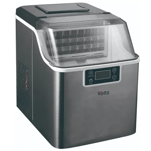 Aparat cuburi de gheata Oliver Voltz OV51447D, 170W, 22kg/24h, 3.2L, 24 cuburi patrate /ciclu de operare, Inox