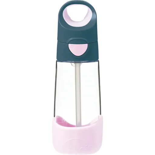 B.Box Bottle with Straw biberon cu pai Indigo Pink 450 ml