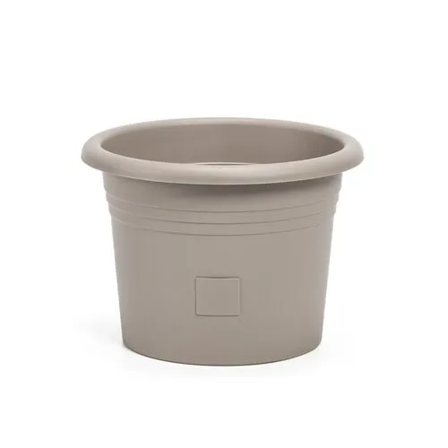 Plastia Ghiveci cu auto-irigare Narza diametru 60cm, gri, maro deschis, diam. 60 cm