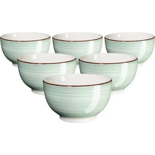 Mäser Set de 6 boluri Bel Tempo 14 cm, verde, verde