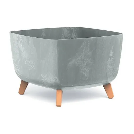 Ghiveci GRACIA SQUARE BETON EFFECT 39 cm , gri