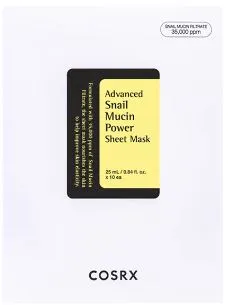COSRX Mască de față Advanced Snail Mucin Power Essence (Sheet Mask) 10 x 25 ml
