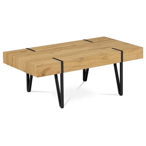 Măsuță de conferință 110 x 60 cm, stejar sălbatic, maro deschis