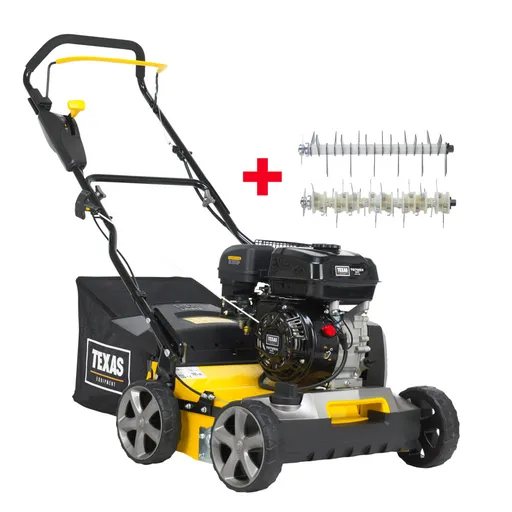 Scarificator si aerator gazon, benzina, 5CP, reglaj central, latime lucru 400mm, Texas Pro Cut 400TG 2-in-1
