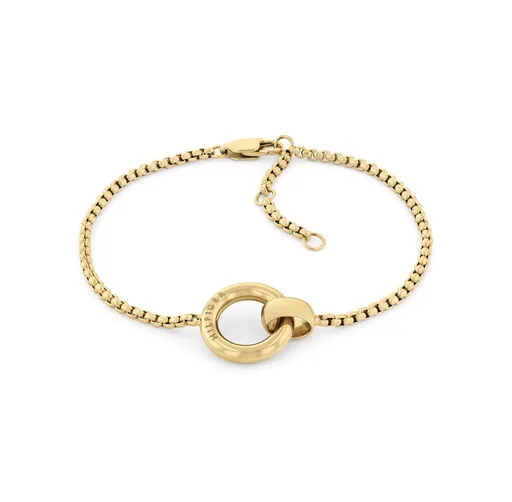 Tommy Hilfiger Brățară placată cu aur din oțel pentru femei Circles 2780947