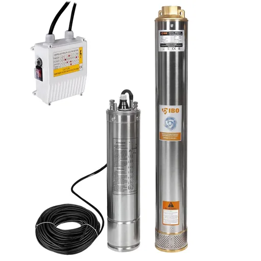 Pompa Submersibila Rezistenta la Nisip, IBO 4SDM 4/14, 1100 W, 230V, 100 l/min, H Refulare 102 m + 20 m cablu