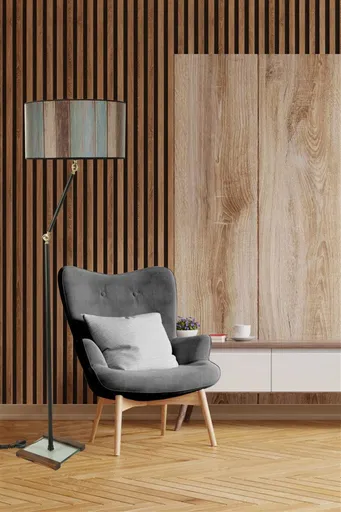 Lampadar, Opviq, 534LUN4440, Nuc / Turcoaz / Bej / Maro