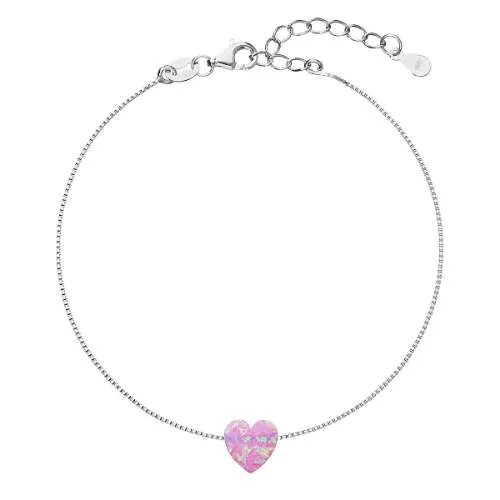 Evolution Group - Pavona Brățară delicată cu opal sintetic 13018.3