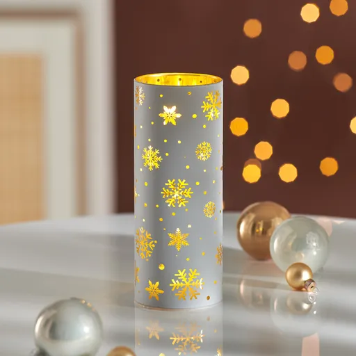 Suport de lumânări cu LED "Fulgi"