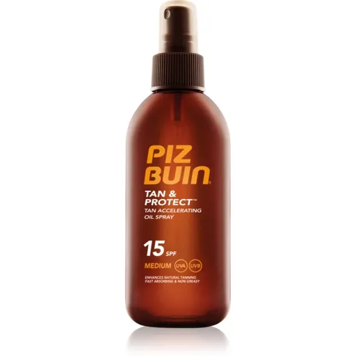 Piz Buin Tan & Protect ulei protector pentru accelerarea bronzului SPF 15 150 ml
