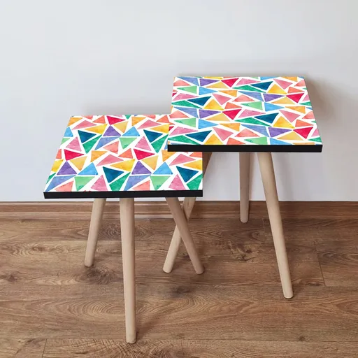 Set masute 2 piese, Hanah Home, 2Shp16, Multicolor