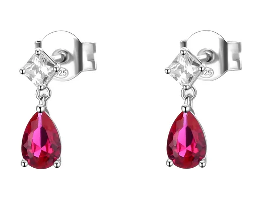 Brosway Cercei de argint cu zirconiu cubic Passion Ruby Fancy FPR119