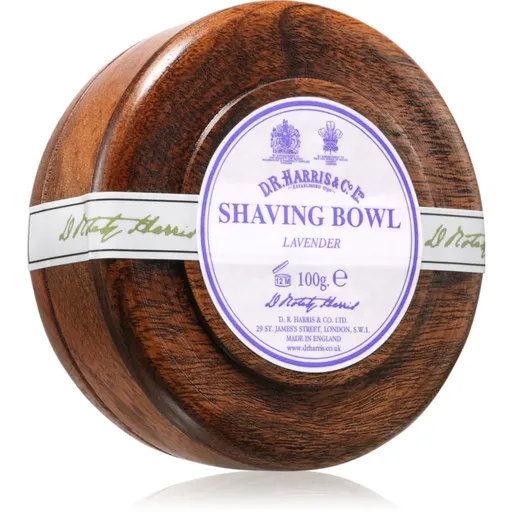 D.R. Harris Shawing Bowl Mahogany wood săpun pentru bărbierit Lavender 100 g