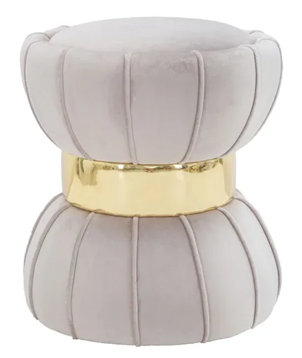 Mauro Ferretti Taburet Flori Gri cm Ø 40X44 | Aosom Romania