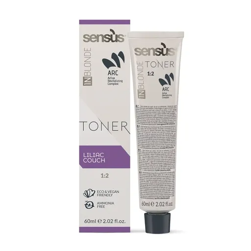 Toner pentru Par Sensus T-Area InBlonde Liliac Couc 60 ml
