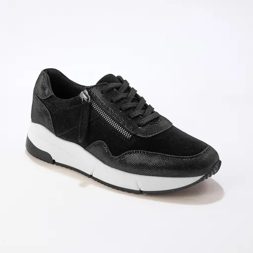 Adidași sport cu fermoare, negri