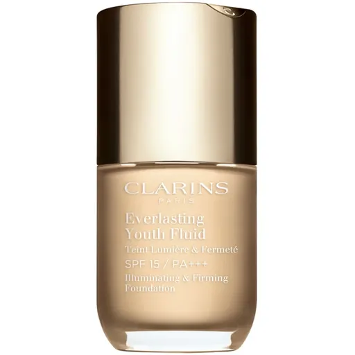 Clarins Everlasting Youth Fluid Foundation make-up pentru luminozitate SPF 15 culoare 100.5 Cream 30 ml