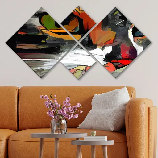 Pictură decorativă MDF, 4MDF1012329844, Imprimat UV, Multicolor