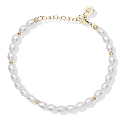 Liu Jo Brățară din oțel pentru picior cu perle sintetice LJ2848