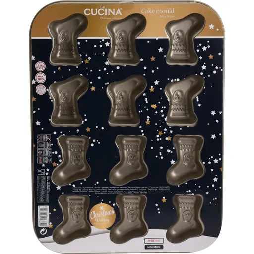 Formde copt La Cucina ciorap de Crăciun, 34,5 x 2 x 26 cm