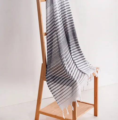 Prosop de plaja, L'essentiel Maison, Golge, Alb/Negru