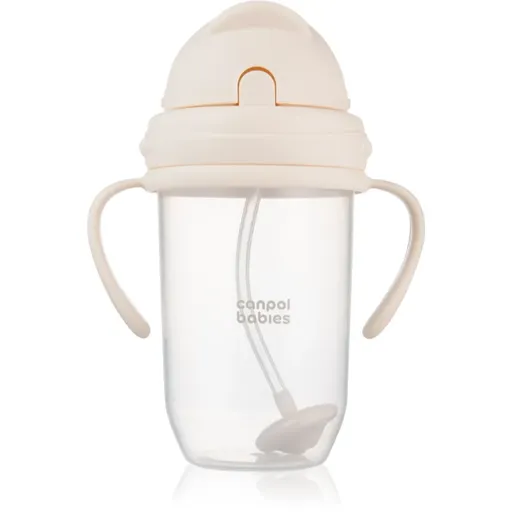 Canpol babies Cup ceasca cu greutăți Nude 6m+ 270 ml