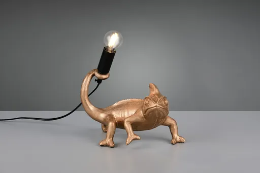 Lampa de masa Crawly, RL, 24.5x14x22 cm, 10W, 1x E14, polirasina, auriu