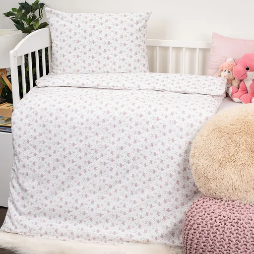 Lenjerie de pătuț din flanel pentru copii 4Home Ballerina, 100 x 135 cm, 40 x 60 cm