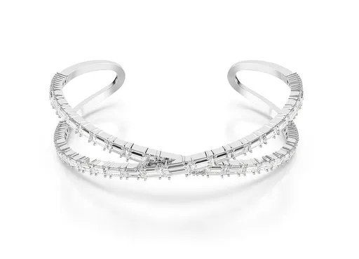 Swarovski Brățară strălucitoare deschisă Hiperbolă 5677626 17 cm