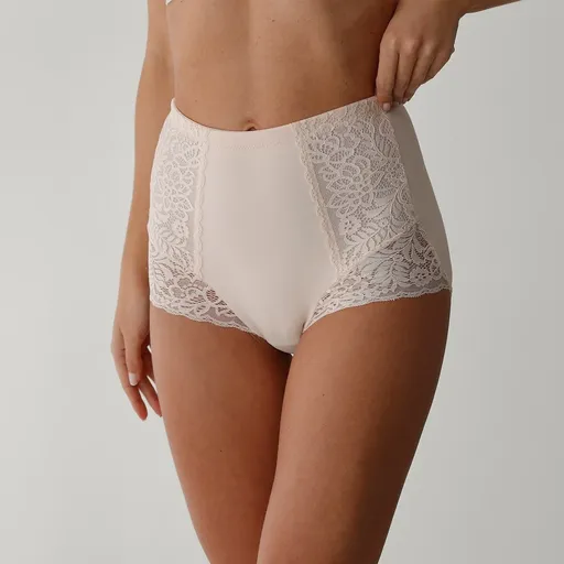 Chiloți de slăbit cu talie înaltă și dantelă