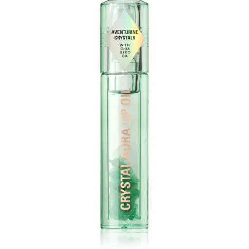 Makeup Revolution Crystal Aura ulei pentru buze nutritie si hidratare culoare Aventurine Cucumber 2,5 ml