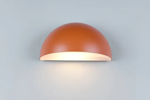 Aplica de perete pentru exterior Maas, TRIO, 27x15.5x14.3 cm, 10W, 1x E27, aluminiu, apricot