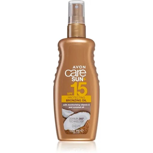 Avon Care Sun + Bronze ulei uscat cu protecție solară SPF 15 150 ml