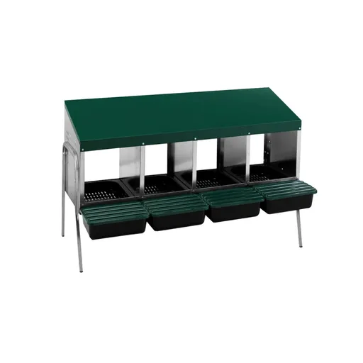 Cuibar gaini si pasari cu picioare, 4 compartimente, MG-04WS PROFI cu colector de oua