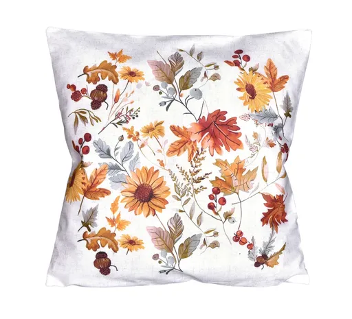 Husă pentru pernă Flori de toamnă, 40 x 40 cm