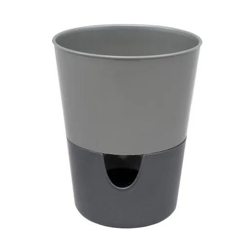 Ghiveci cu auto-irigare Plastia Rosmarin,  gri