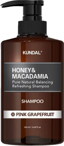 KUNDAL Șampon natural hidratant Honey & Macadamia Pink Grapefruit (Nature Shampoo) 500 ml