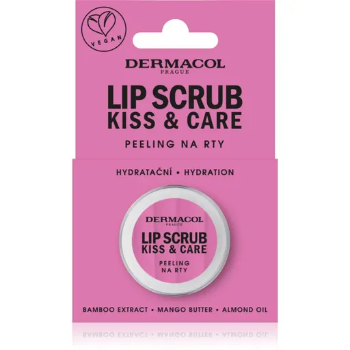 Dermacol Kiss & Care Exfoliant pentru buze din bambus parfum Red Fruit 12 ml