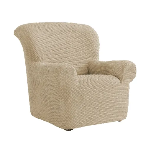 Husă bielastică în formă de broască pentru canapea și fotoliu cu cotiere