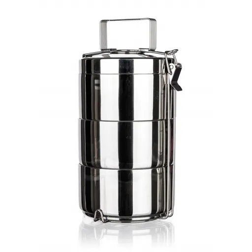 Sufertașe din oțel inoxidabil cu perete dubluBanquet  AKCENT, 3 părți