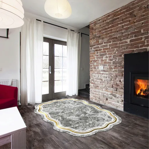 Covor, Aln600203Gl07, 160x230 cm, Gri