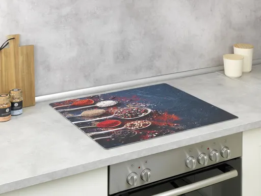 Protectie perete bucatarie Pikant, Wenko, 60x52 cm, PVC, multicolor