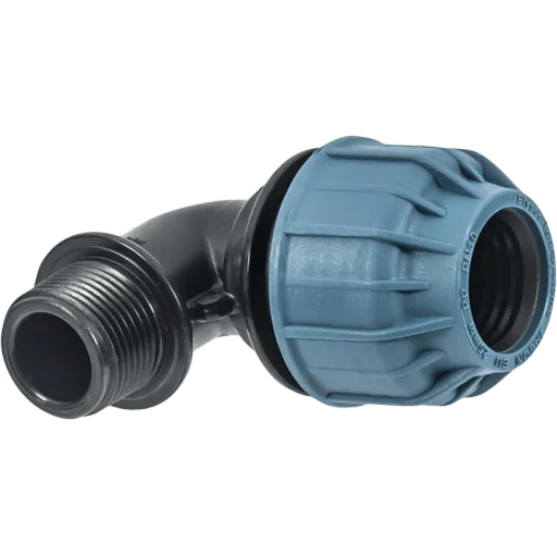 Cot 90° compresiune cu FE, PN 10 si PN 16, Elysee , Dimensiune 25x3/4" ,Presiune 10 Bari